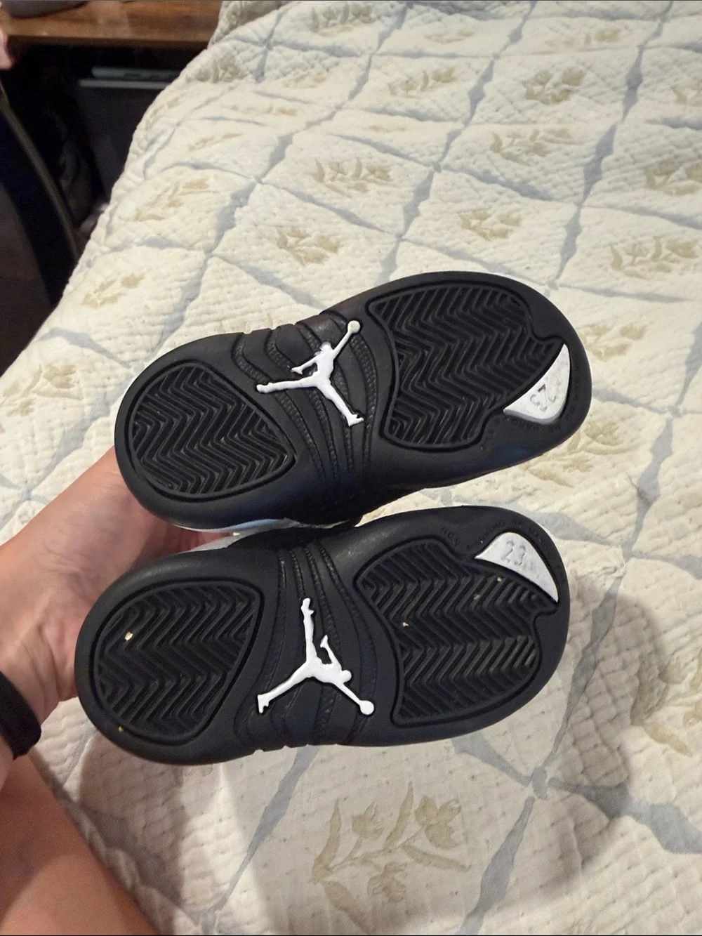 Jordan Black and White Sneakers